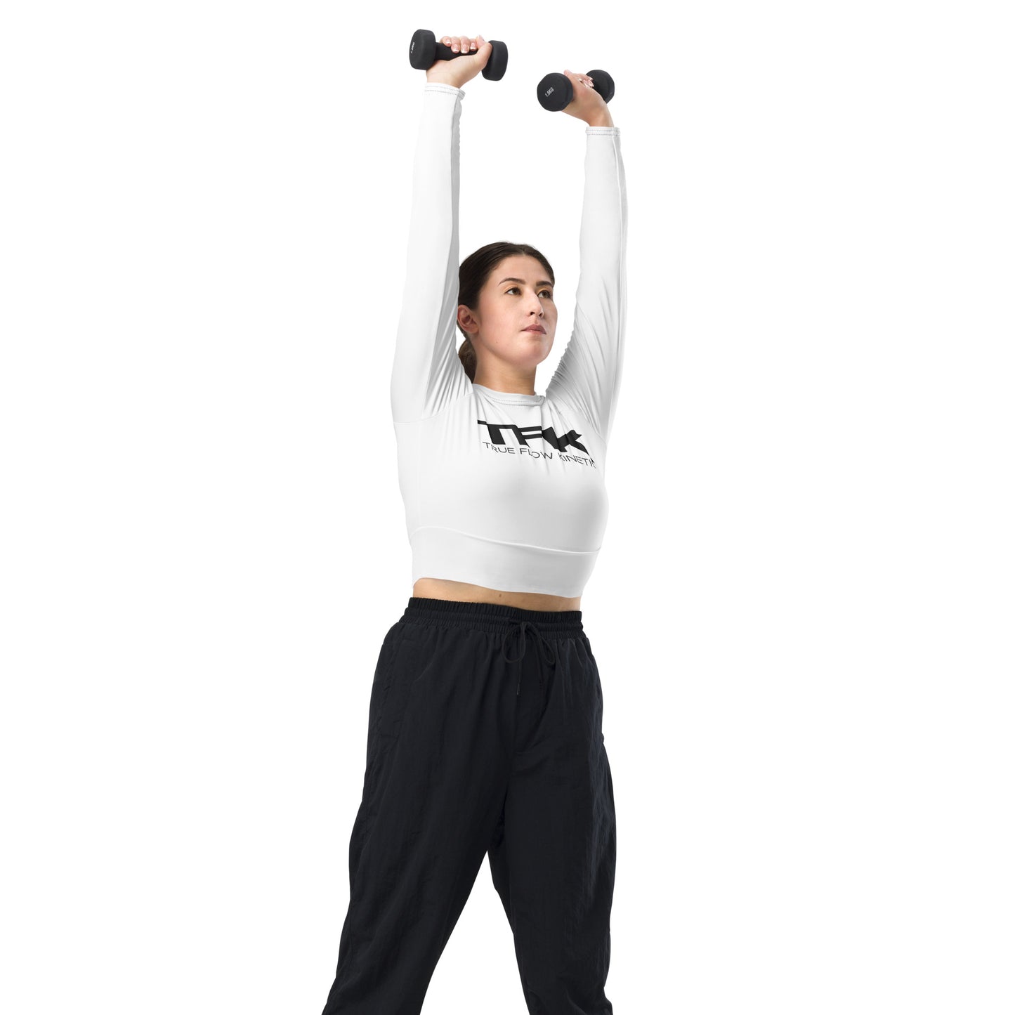 Women's Recycled Logo Long-sleeve Crop Top